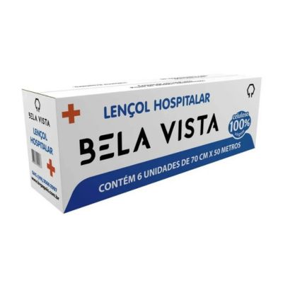LENCOL DESCARTAVEL BELA VISTA 70CM X 50M (SEM PICOTE)