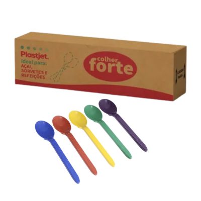 COLHER DE SORVETE 12 CM SORTIDA CX C/1000 UNI