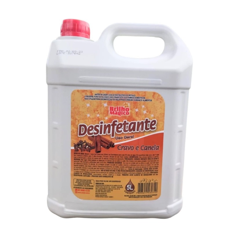 DESINFETANTE BRILHO MAGICO CRAVO E CANELA 5LT