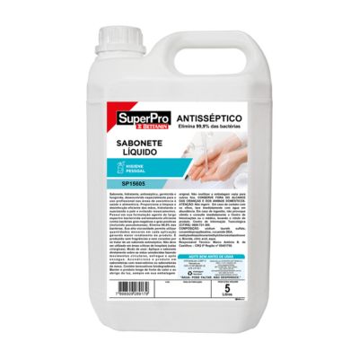 SABONETE BACTERICIDA ANTISSEPTICO LIQUIDO 5L SUPERPRO