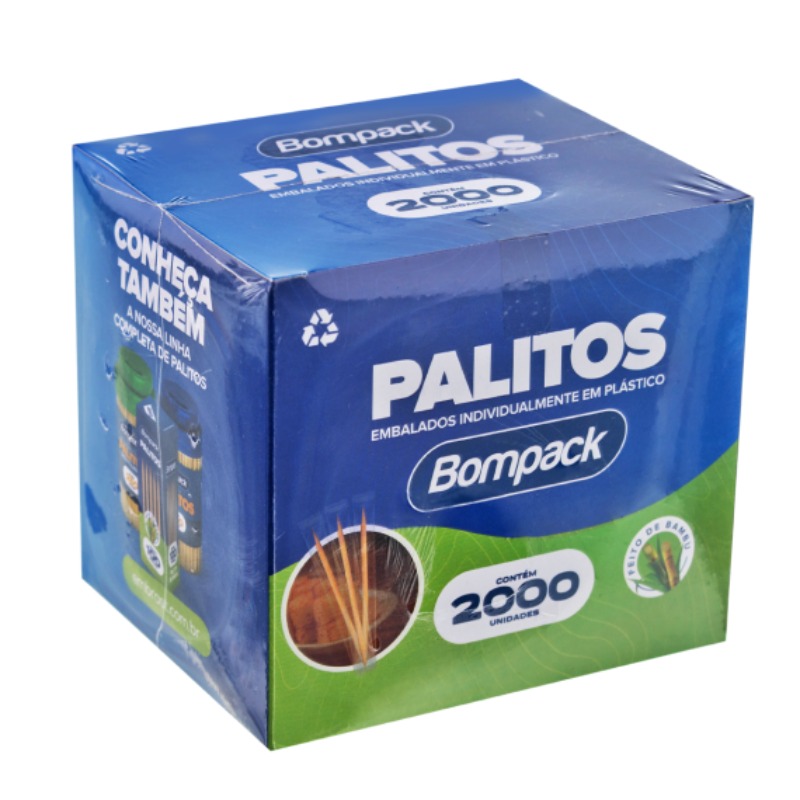 PALITO BOMPACK DE BAMBU EMBALADO PAPEL C/2000