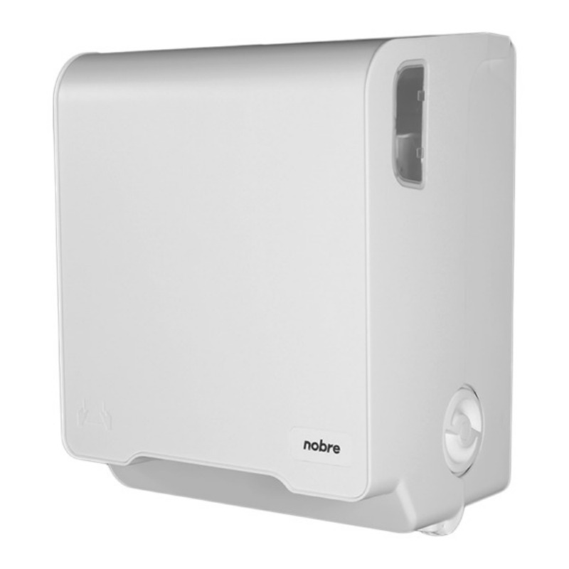DISPENSER AUTOCORTANTE P/ TOALHA BOBINA BRANCO BRAVE - NOBRE