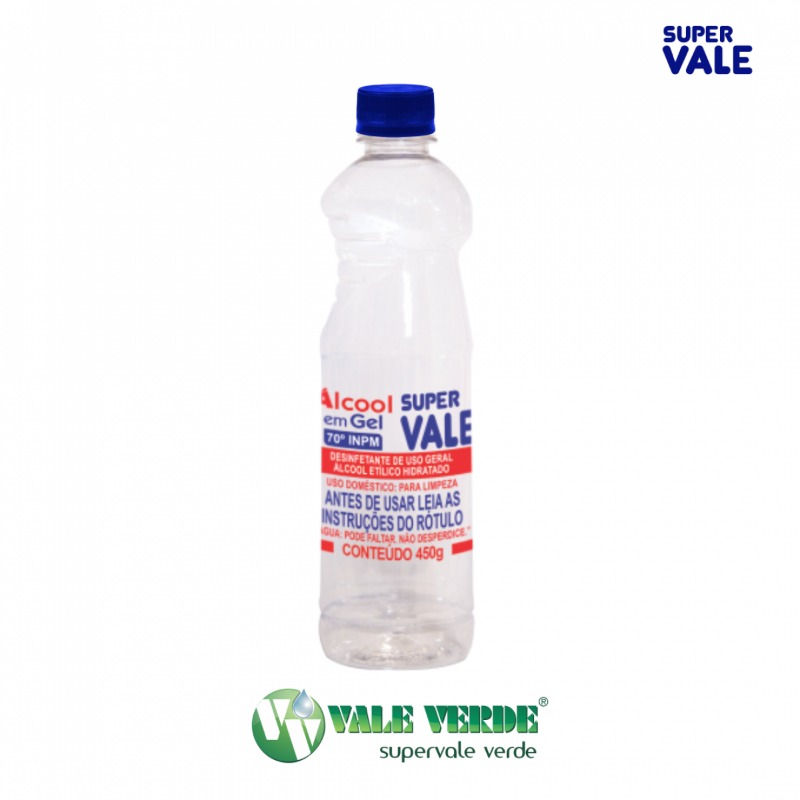 ALCOOL GEL 70 INPM 450GR SUPERVALE