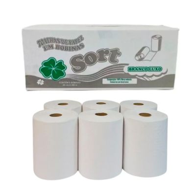 SORT BOBINA BRANCO LUXO C/06UN 200M