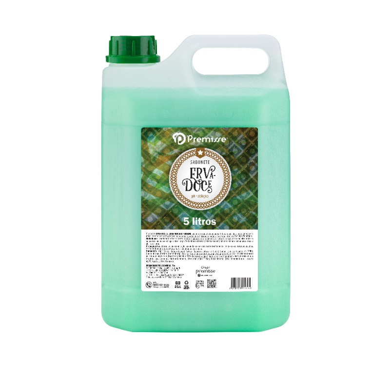SABONETE LIQ. PREMISSE ERVA DOCE SUAVE 5 LITROS