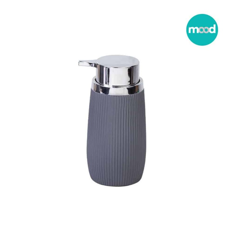 DISPENSER P/ SABONETE LIQ. C/CROMADO CINZA - OKY- MOOD