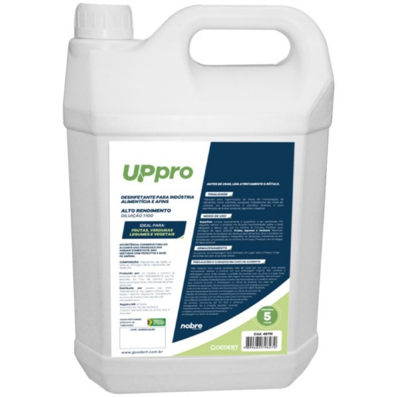 HIGIENIZADOR PARA FRUTAS, VERD. E SUPERF. 5L  - NOBRE