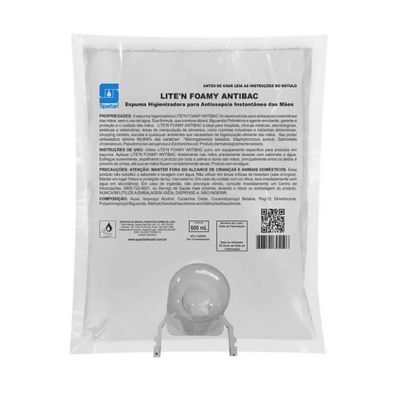 LITE N FOAMY ANTIBAC 600 ML (COM VALVULA) SPARTAN