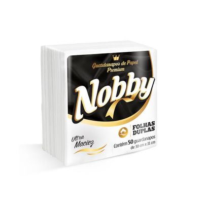 GUARDANAPO MESA FD NOBBY ELX 21CM X 22CM 30G C/ 50FLS