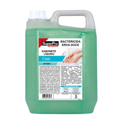 SABONETE BACTERICIDA ANTISSÉPTICO 5L LIQUIDO ERVA DOCE