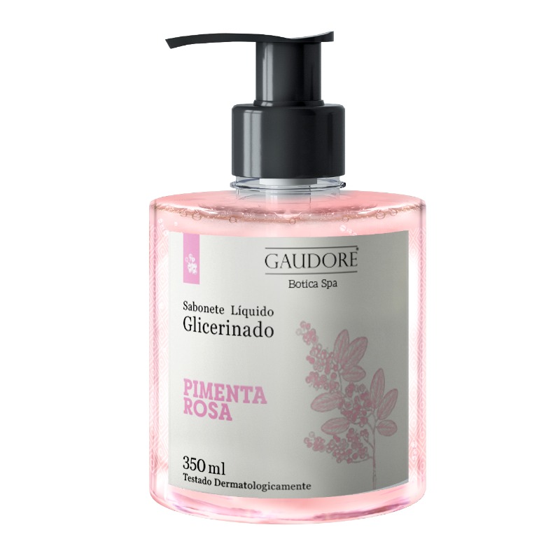 SABONETE LIQUIDO GAUDORE 350ML PIMENTA ROSA