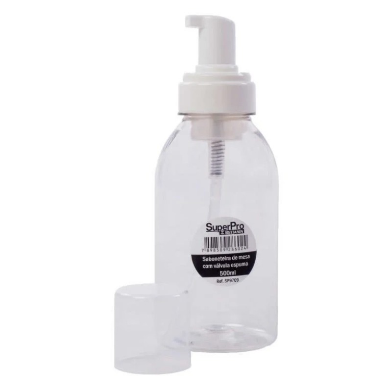 DISPENSER MESA SABONETE ESPUMA PLASTICO 500ML