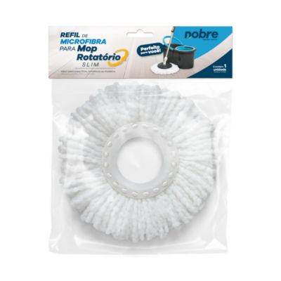 REFIL DE MICROFIBRA P/ CONJUNTO MOP ROTATORIO SLIM/INOX - NOBRE