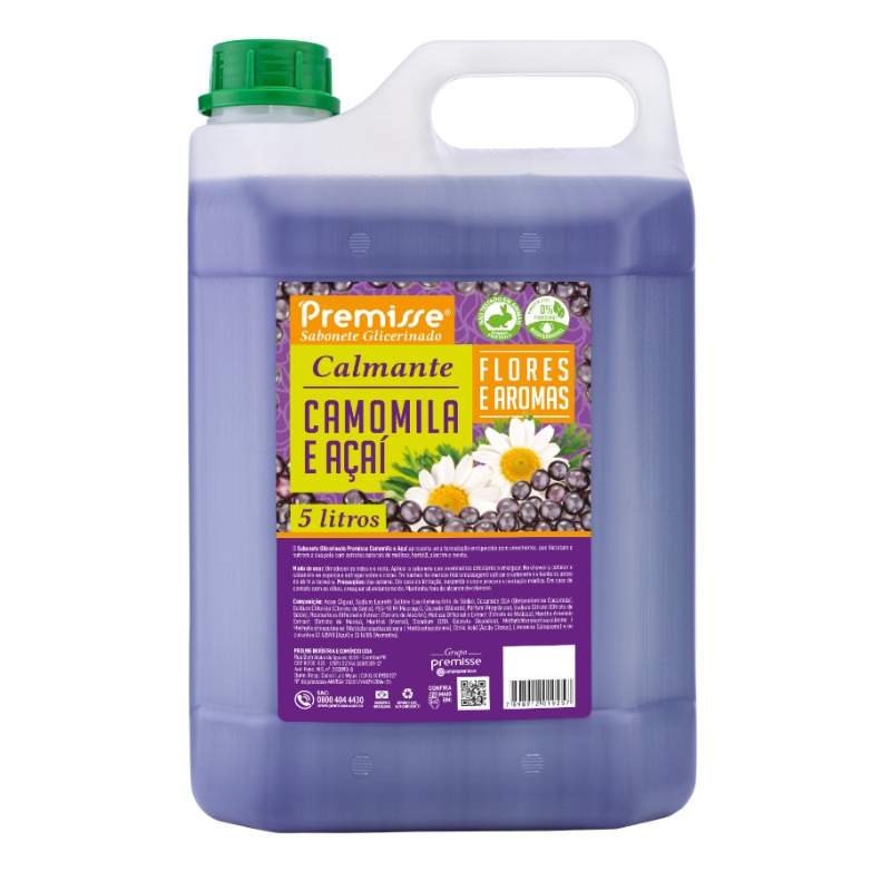 SABONETE LIQ. PREMISSE ACAI E CAMOMILA 5 LITROS
