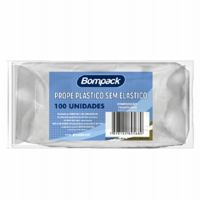 PROPE BOMPACK PLAST. DESCARTAVEL S/ELASTICO C/100