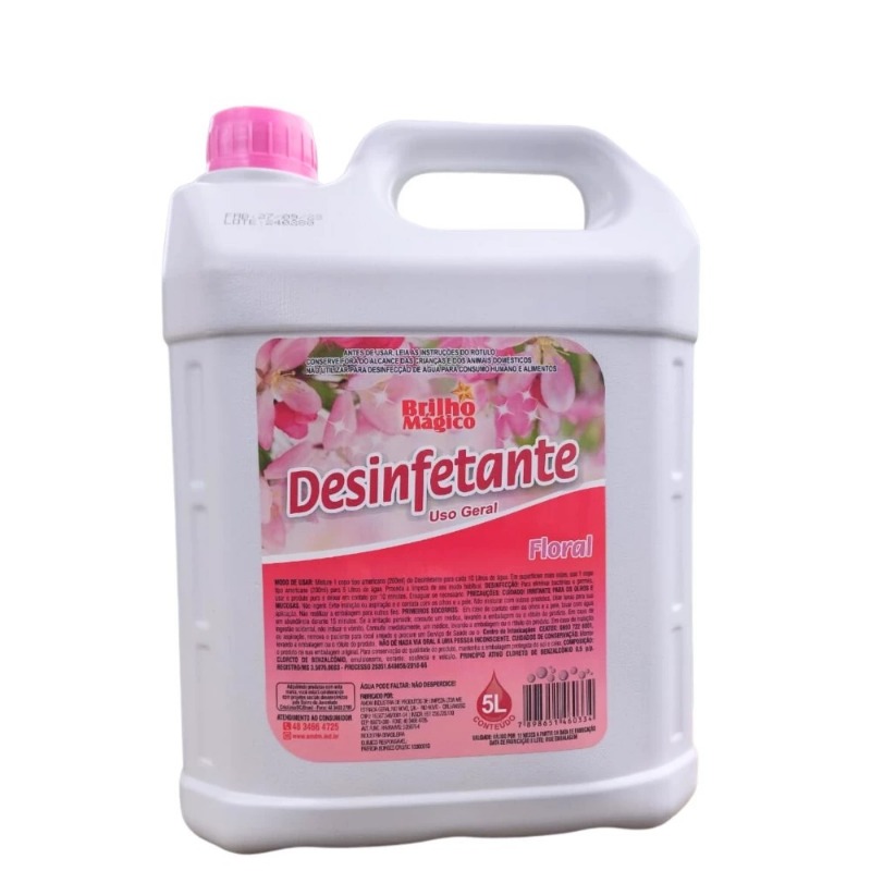 DESINFETANTE BRILHO MAGICO FLORAL 5LT
