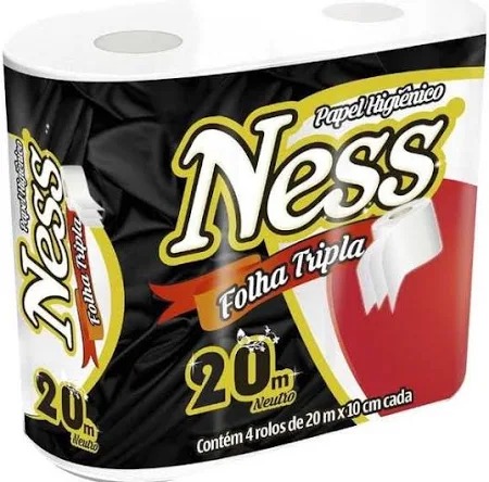 PAPEL HIGIÊNICO NESS C/4 ROLOS 20M