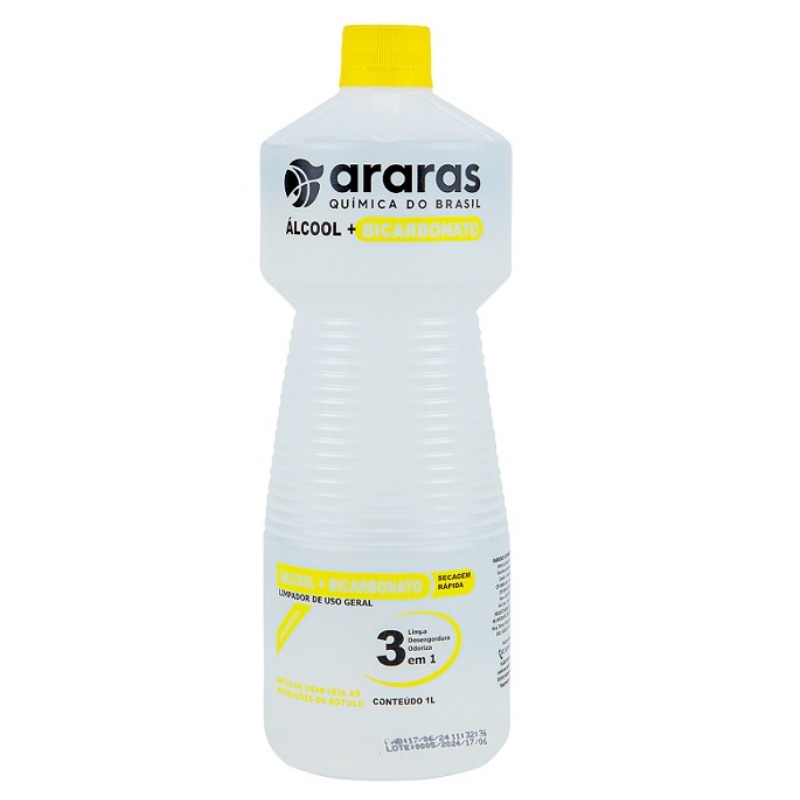 ALCOOL + BICARBONATO ARARAS 1L